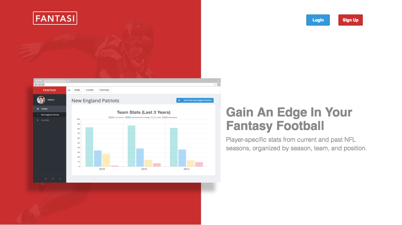 Fantasi Landing Page